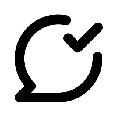 Comment Check Mark Free Open-Source SVG Icon (Unicons)