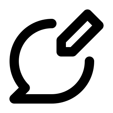 Comment Editing Tool Free Open-Source SVG Icon (Unicons)