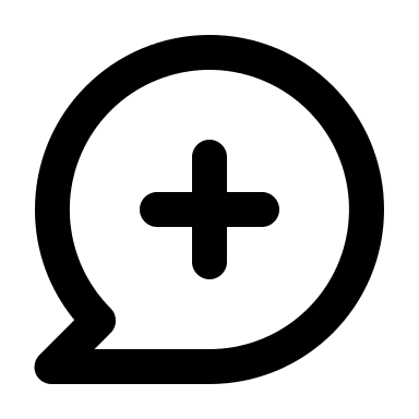 Comment with Plus Sign Free Open-Source SVG Icon (Unicons)