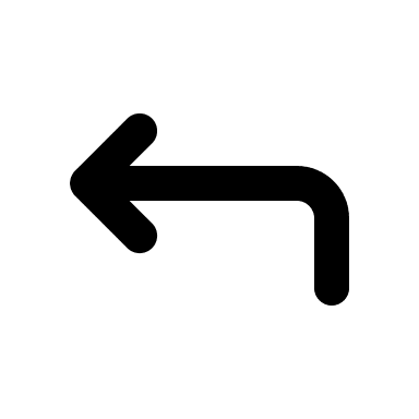 Alternative Left Up Corner Arrow (Unicons) Free Open-Source SVG Icon (Unicons)