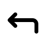 Alternative Left Up Corner Arrow (Unicons) Free Open-Source SVG Icon