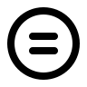 Equal Circle Symbol Free Open-Source SVG Icon