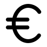 Euro Currency Symbol Free Open-Source SVG Icon