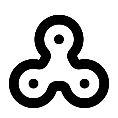 Fidget Spinner Toy Free Open-Source SVG Icon (Unicons)