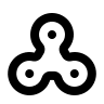 Fidget Spinner Toy Free Open-Source SVG Icon