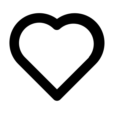 Alternative Heart Symbol Free Open-Source SVG Icon (Unicons)