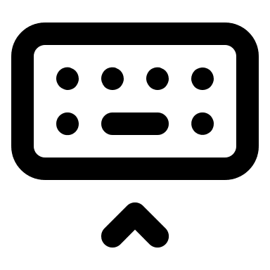 Keyboard Display (Unicons) Free Open-Source SVG Icon (Unicons)