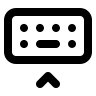 Keyboard Display (Unicons) Free Open-Source SVG Icon