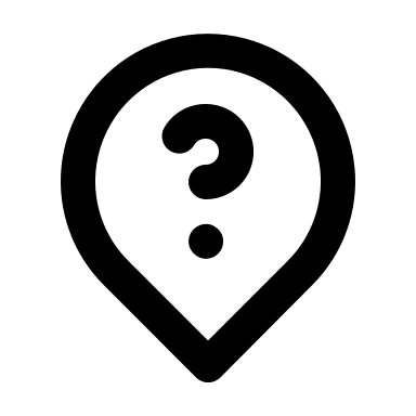 Map Marker with Question Mark Free Open-Source SVG Icon (Unicons)