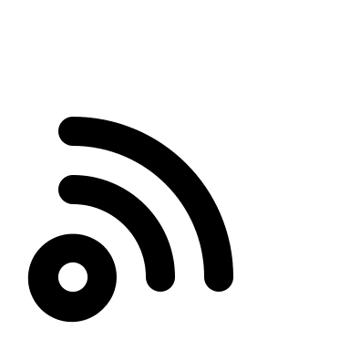 Alternative RSS Feed Symbol Free Open-Source SVG Icon (Unicons)