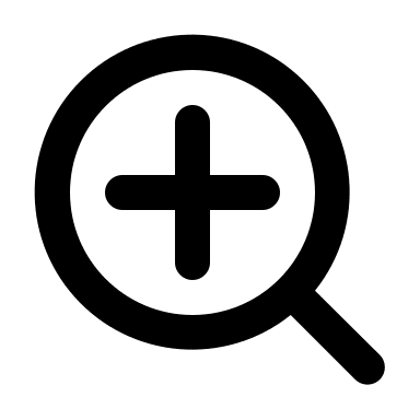 Search Plus Magnifying Glass (Unicons) Free Open-Source SVG Icon (Unicons)