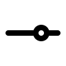 Horizontal Slider Control Free Open-Source SVG Icon