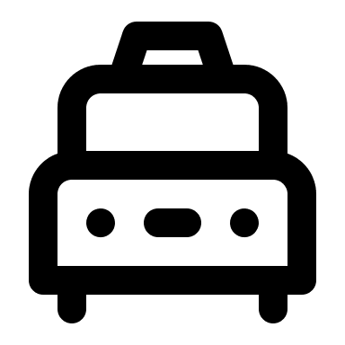 Taxi Vehicle Free Open-Source SVG Icon (Unicons)