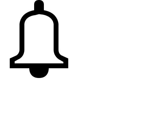 Bell Notification (Outline) Free Open-Source SVG Icon (Vaadin Icons)