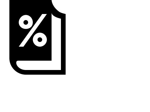 Book with Percentage Discount Free Open-Source SVG Icon (Vaadin Icons)