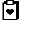 Clipboard with Heart Symbol Free Open-Source SVG Icon