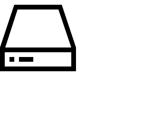 Hard Drive Storage Device (Outline) Free Open-Source SVG Icon (Vaadin Icons)