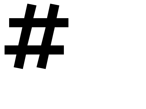 Hash Symbol Free Open-Source SVG Icon (Vaadin Icons)