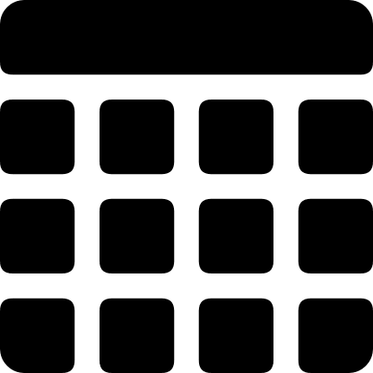 Calendar Overview Free Open-Source SVG Icon (Vesper Icons)