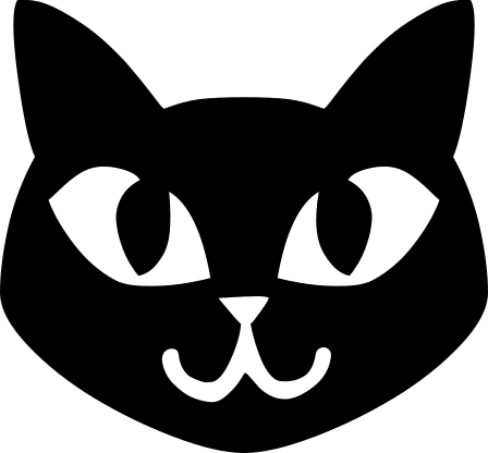 Cat Face Free Open-Source SVG Icon (Vesper Icons)