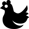 Chicken (Vesper) Free Open-Source SVG Icon