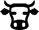 Cow Free Open-Source SVG Icon