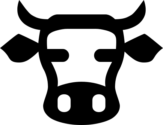 Cow Free Open-Source SVG Icon (Vesper Icons)