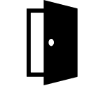 Open Door (Vesper) Free Open-Source SVG Icon