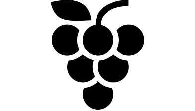 Grapes Fruit Free Open-Source SVG Icon (Vesper Icons)