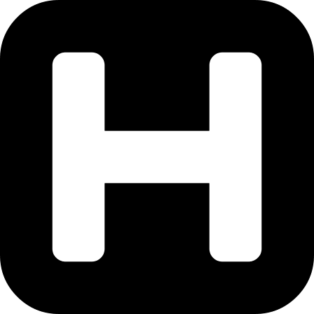 H Square Shape Free Open-Source SVG Icon (Vesper Icons)