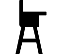 Highchair Furniture Free Open-Source SVG Icon