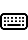 Keyboard Input Device Free Open-Source SVG Icon