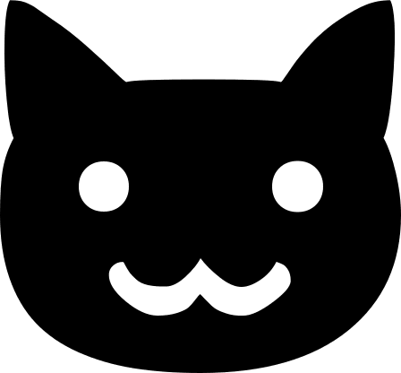 Neko Cat Free Open-Source SVG Icon (Vesper Icons)