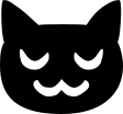 Sleeping Cat (Vesper) Free Open-Source SVG Icon