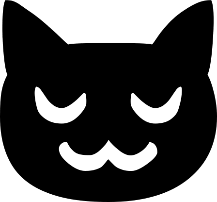 Sleeping Cat (Vesper) Free Open-Source SVG Icon (Vesper Icons)