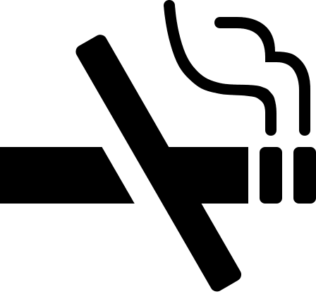 No Smoking Alternative Sign Free Open-Source SVG Icon (Vesper Icons)