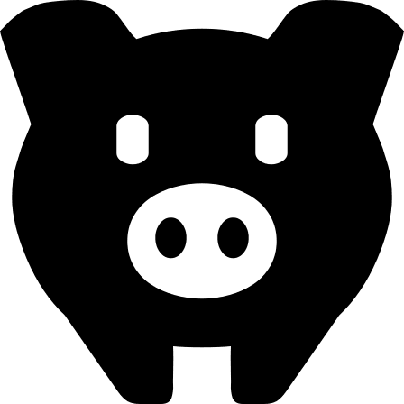 Pig Animal Free Open-Source SVG Icon (Vesper Icons)