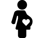 Pregnant Woman (Vesper) Free Open-Source SVG Icon