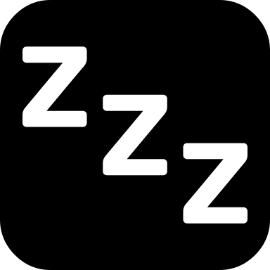 Sleep Square Symbol Free Open-Source SVG Icon (Vesper Icons)