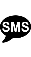 SMS Text Messaging Service Free Open-Source SVG Icon