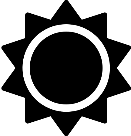 Sun Symbol Free Open-Source SVG Icon (Vesper Icons)