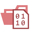 Opened Binary Type Folder (VSCode) Free Open-Source SVG Icon