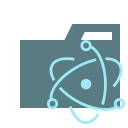 Electron Type Folder Free Open-Source SVG Icon