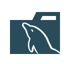 MySQL Database Folder Type Free Open-Source SVG Icon