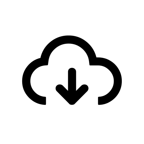 Cloud with Downward Movement (Weather) Free Open-Source SVG Icon (Weather Icons)