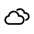 Cloudy Weather (Weather Icons) Free Open-Source SVG Icon