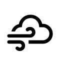 Cloudy Gusts Weather Condition Free Open-Source SVG Icon