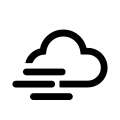 Cloudy and Windy Weather Free Open-Source SVG Icon