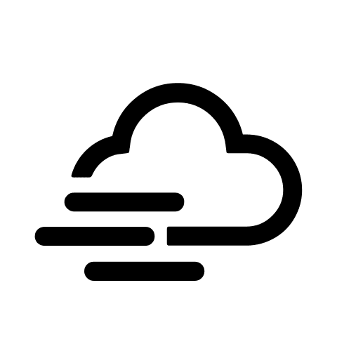 Cloudy and Windy Weather Free Open-Source SVG Icon (Weather Icons)