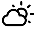 Cloudy Day Weather Free Open-Source SVG Icon